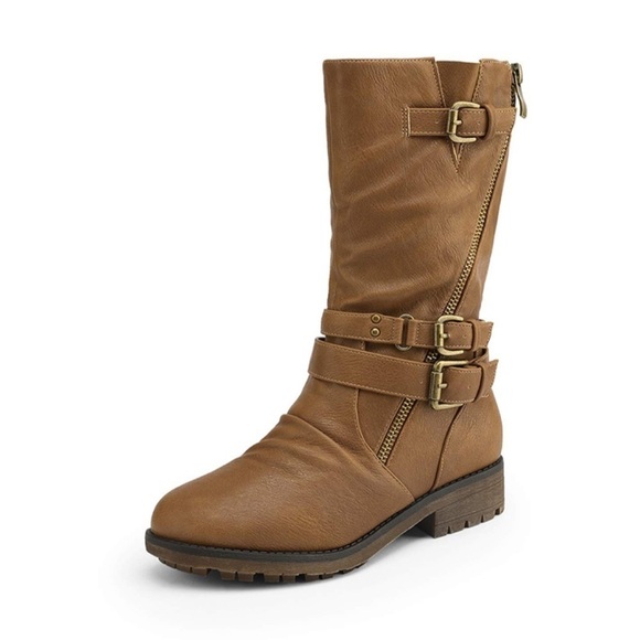 Dream Pairs Other - Dream Pairs Kids Buckle Knee High Boots